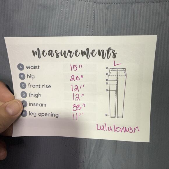 Lululemon Dance Studio Slim-Fit High-Rise Flared Pant Women’s Size L Solar Gray - Picture 11 of 11